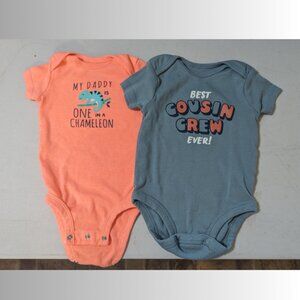 Carter's 6 months short sleeve onesies